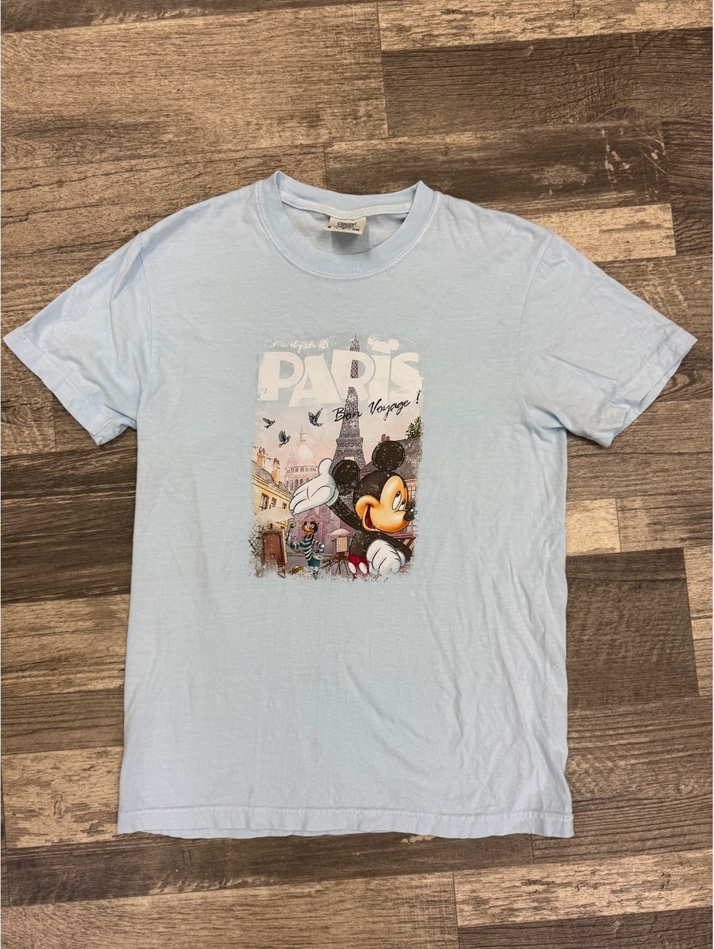 Comfort Colors Disney Paris Mickey Mouse Graphic T-Shirt, Size Small
